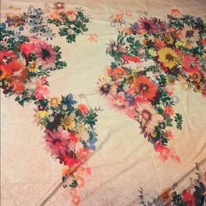 Society6 floral map wall tapestry